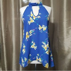 🌴Floral tie halter top